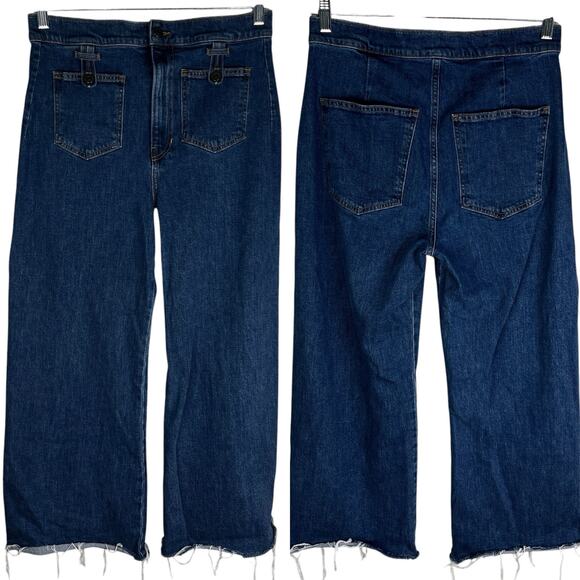 Veronica Beard Grant Wide Leg Extra High Rise Jeans Lakewood 31